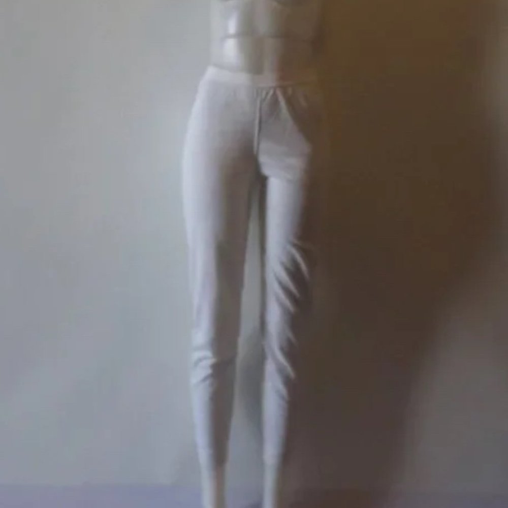 Patagonia Capilene White Grey Base Layer Bottoms Leggings Tights Long Underwear